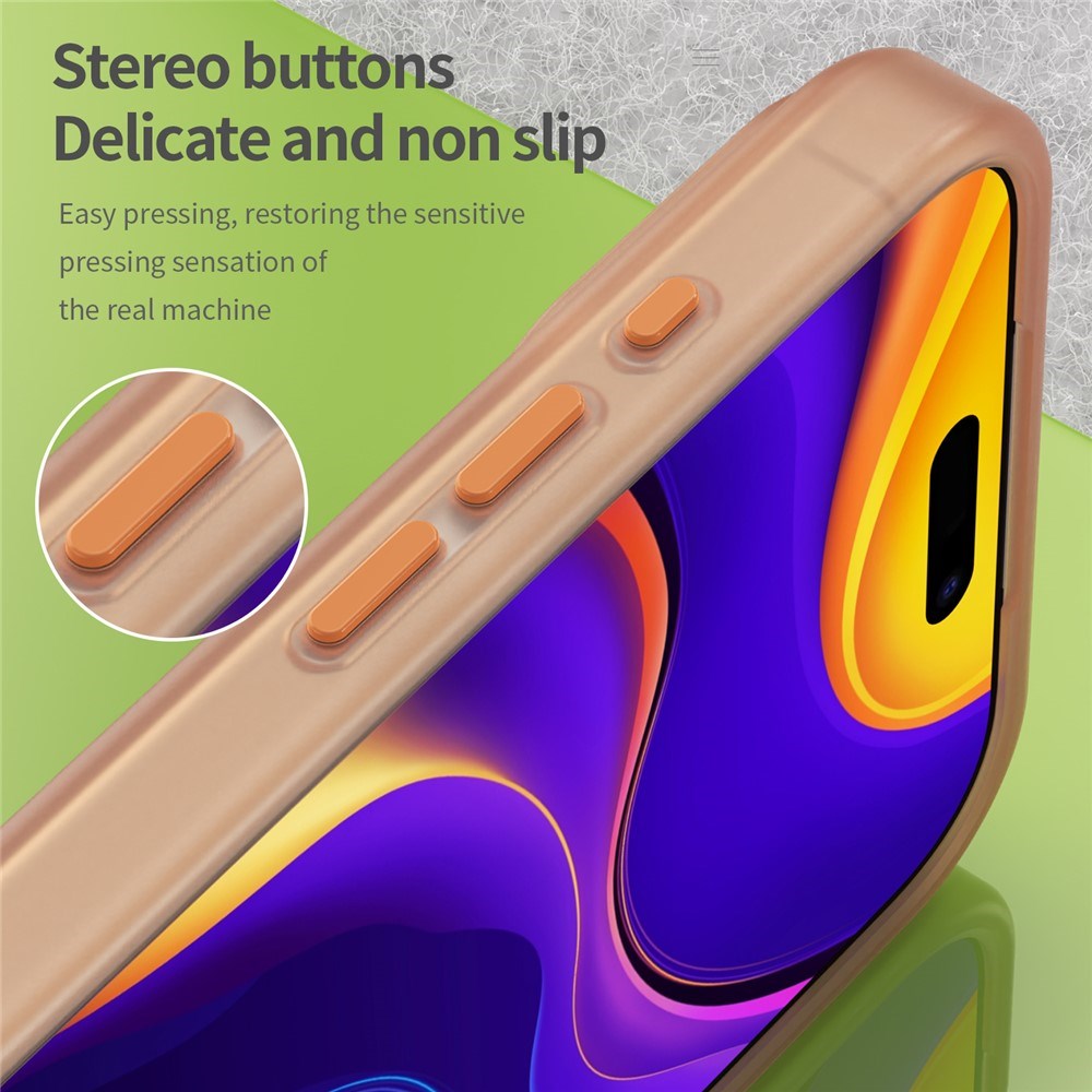 EIDERWOOD iPhone 17 Pro Max Hybrid Plast Skal - MagSafe Kompatibel - Matte Genomskinlig / Orange