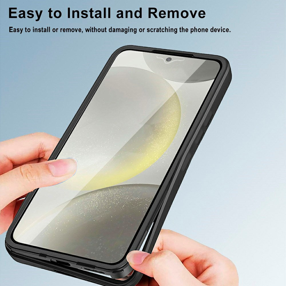 EIDERWOOD Samsung Galaxy S25 FE 2-i-1 Plast Skal m. Inbyggt Skärmskydd - Lila