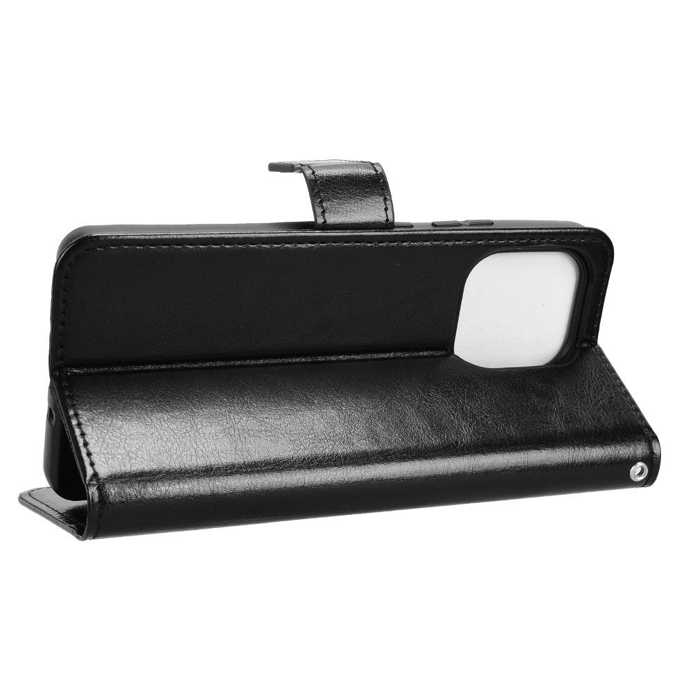 EIDERWOOD Motorola Moto G86 Power Konstläder Fodral med Kortfack & Ståfunktion - Svart