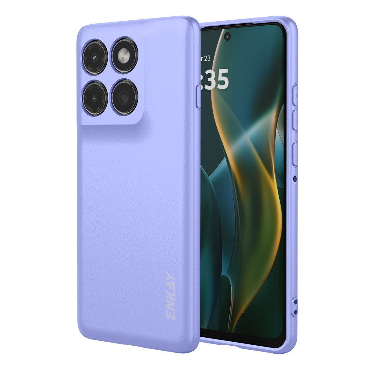 ENKAY Motorola Edge 60 Pro Silikon Skal - Lila