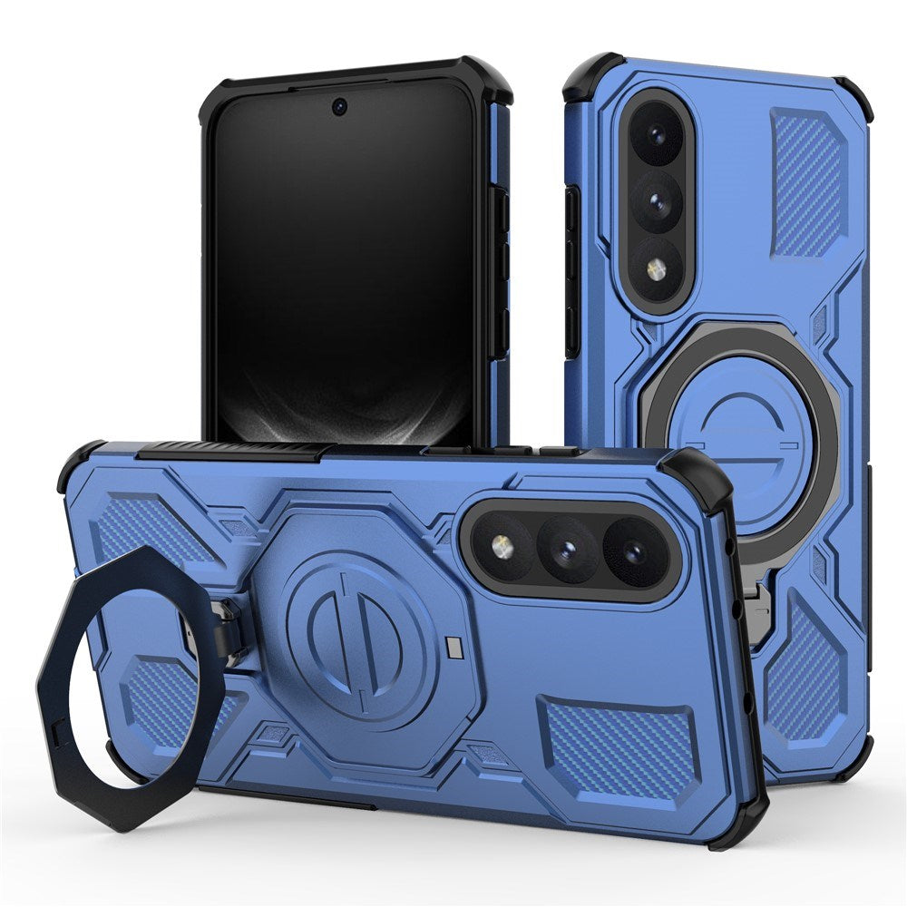 EIDERWOOD OnePlus Nord 5 Hybrid Hantverkar Skal m. Kickstand - MagSafe Kompatibel - Blå