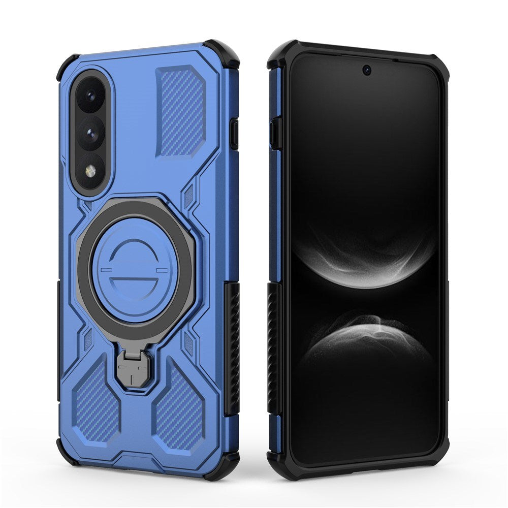 EIDERWOOD OnePlus Nord 5 Hybrid Hantverkar Skal m. Kickstand - MagSafe Kompatibel - Blå