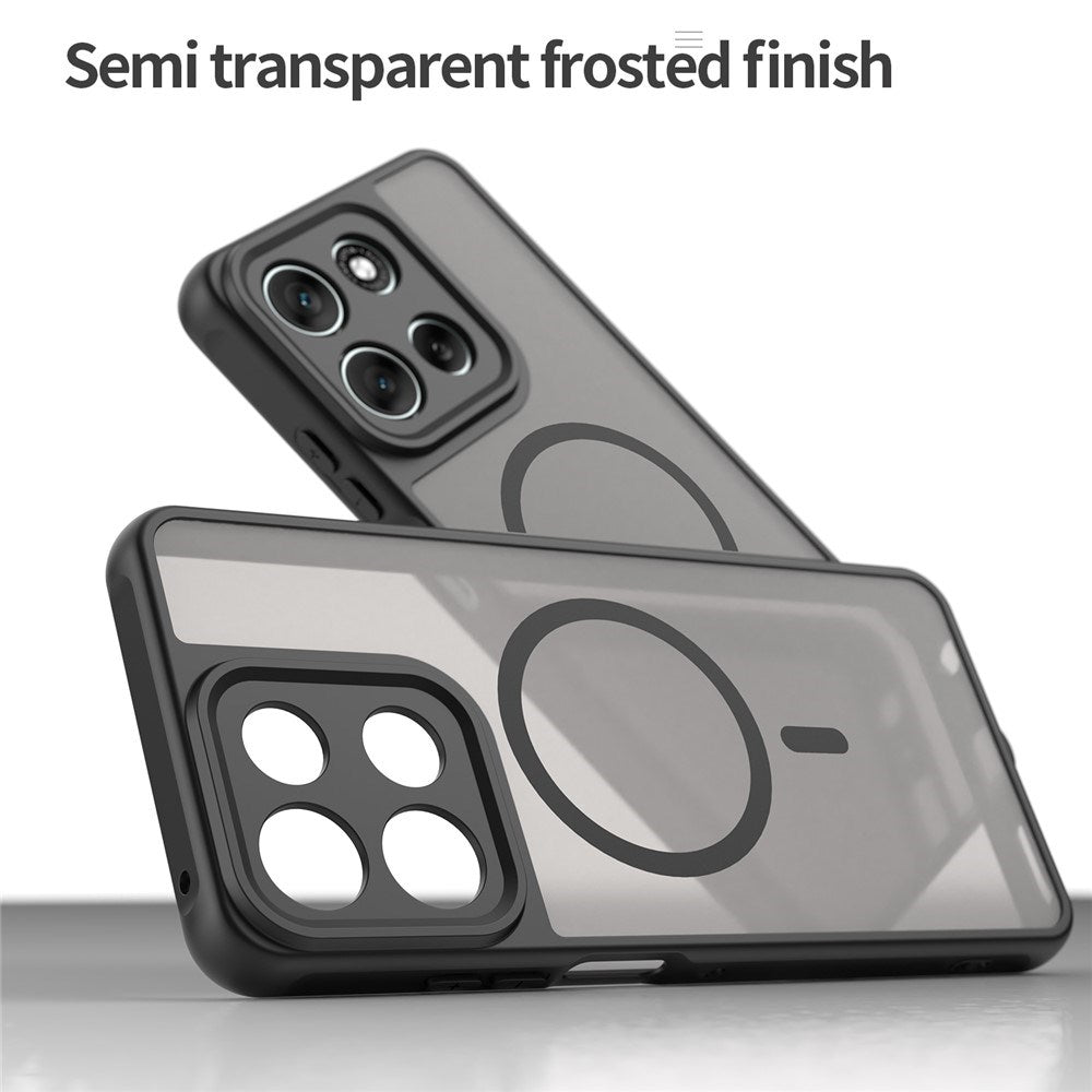 EIDERWOOD Motorola Moto G56 Hybrid Plast Skal - MagSafe Kompatibel - Svart