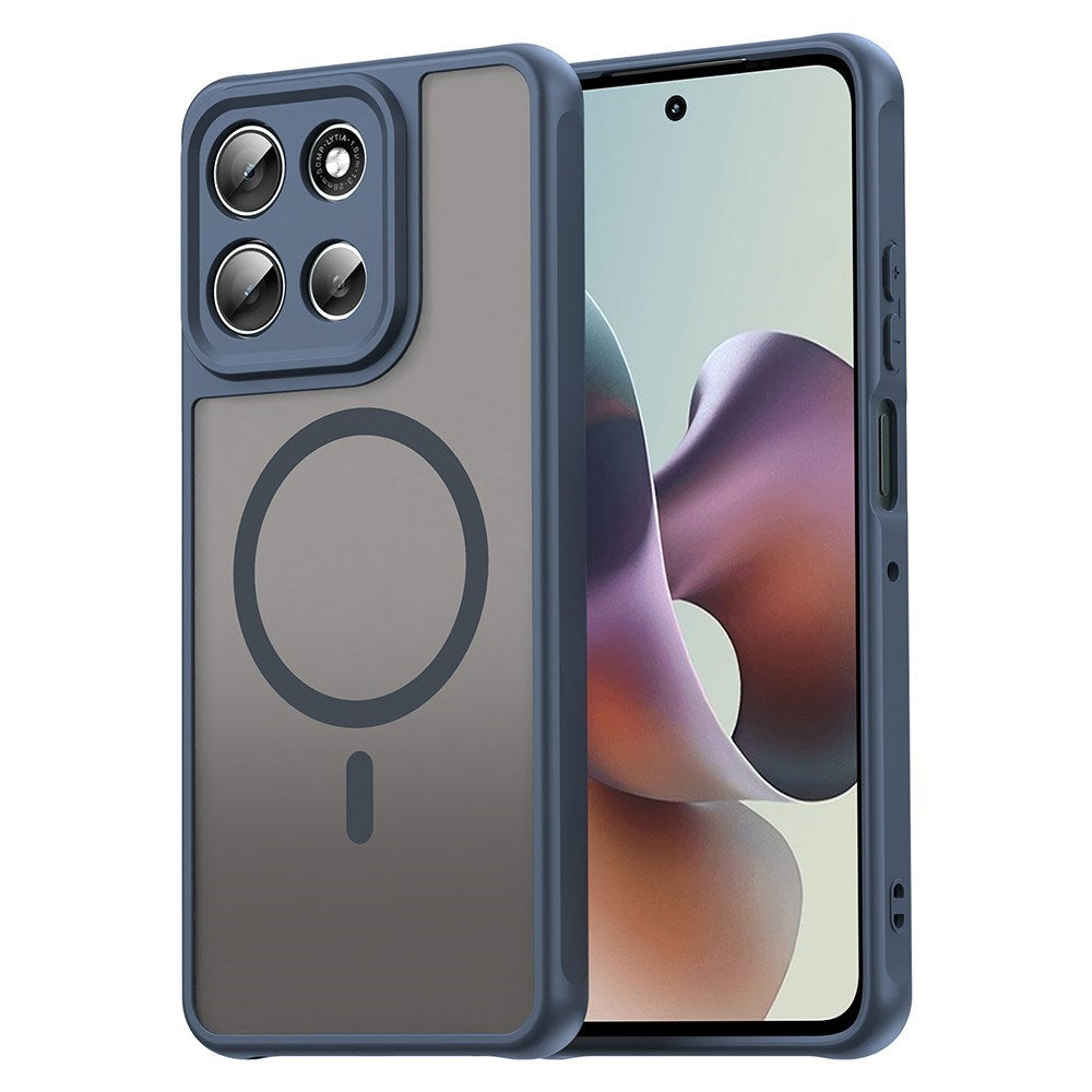 EIDERWOOD Motorola Moto G56 Hybrid Plast Skal - MagSafe Kompatibel - Blå