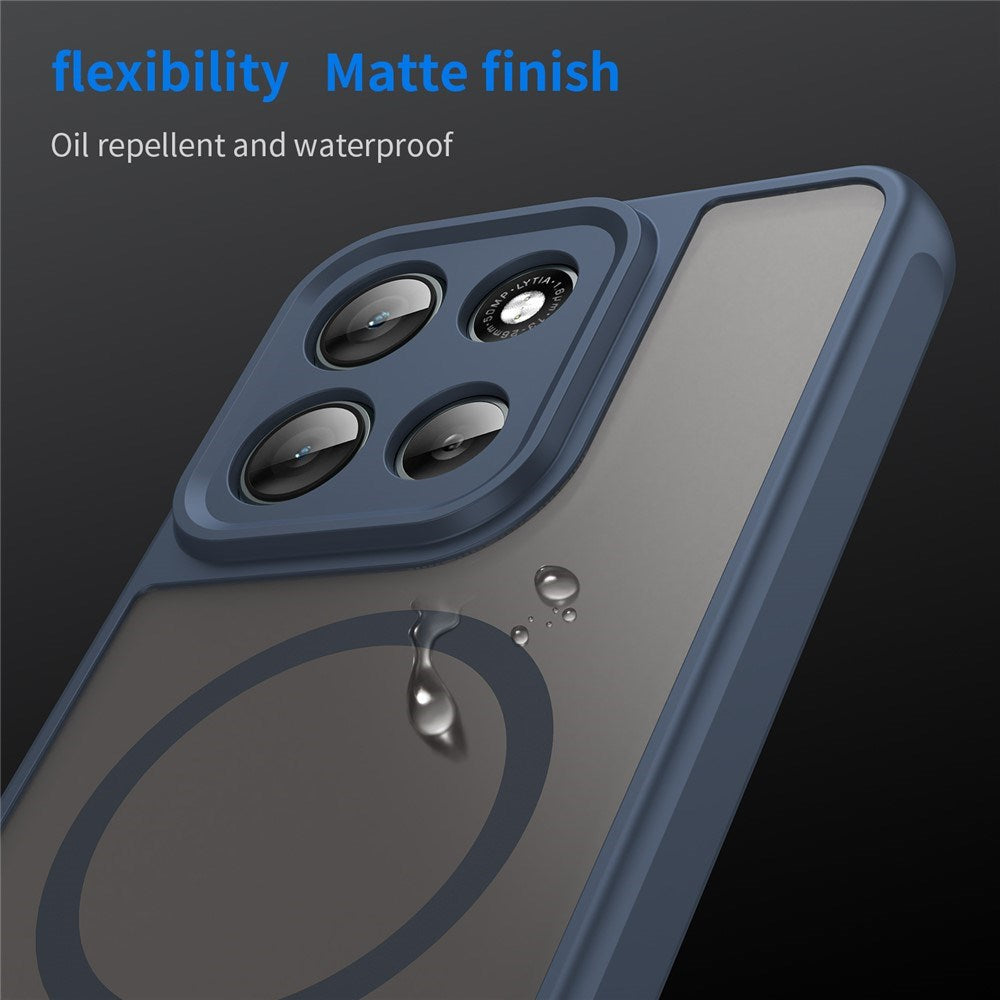 EIDERWOOD Motorola Moto G56 Hybrid Plast Skal - MagSafe Kompatibel - Blå