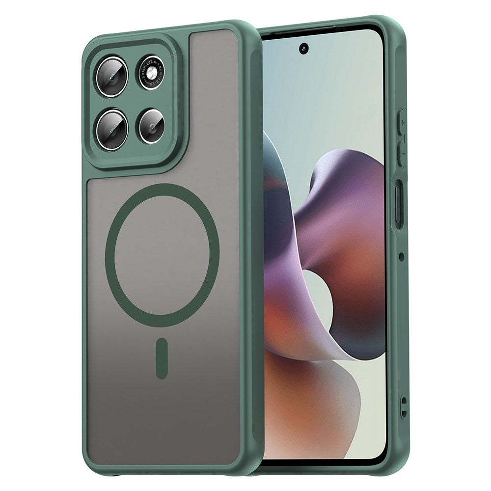 EIDERWOOD Motorola Moto G56 Hybrid Plast Skal - MagSafe Kompatibel - Grön