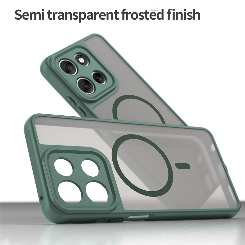 EIDERWOOD Motorola Moto G56 Hybrid Plast Skal - MagSafe Kompatibel - Grön