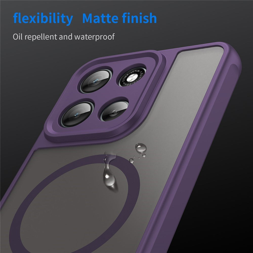 EIDERWOOD Motorola Moto G56 Hybrid Plast Skal - MagSafe Kompatibel - Lila