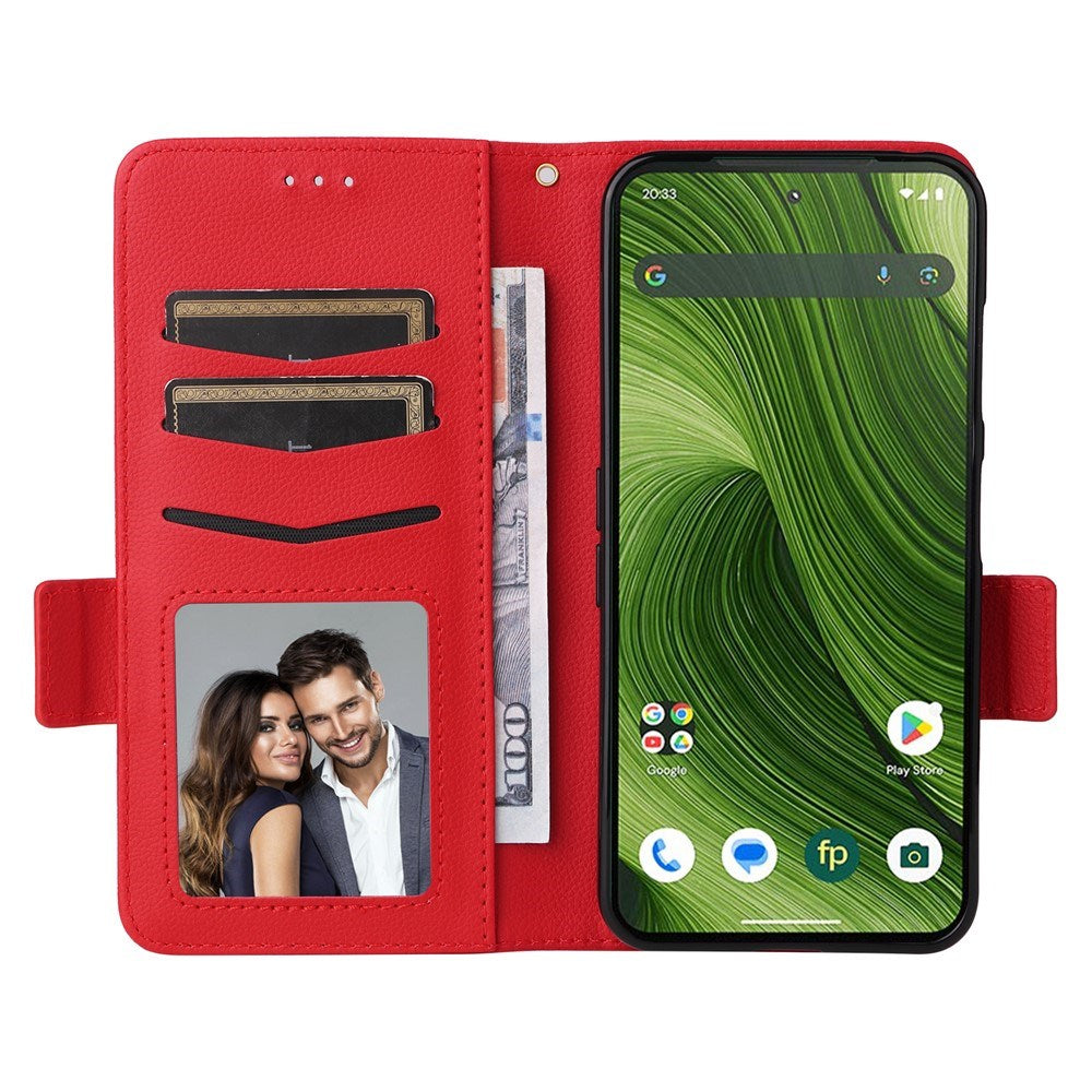 Fairphone (Gen. 6+ / Gen. 6) EIDERWOOD Konstläder Fodral m. Rem - Röd