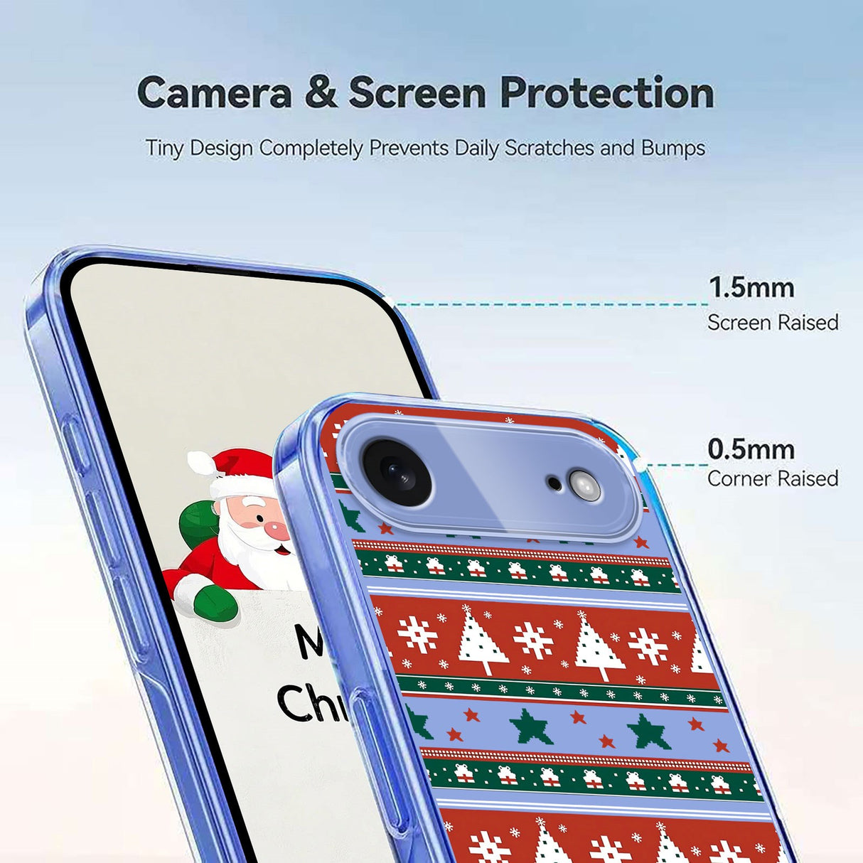 EIDERWOOD iPhone Air Flexibelt Plast Julskal med Motiv - Genomskinlig / Mönster