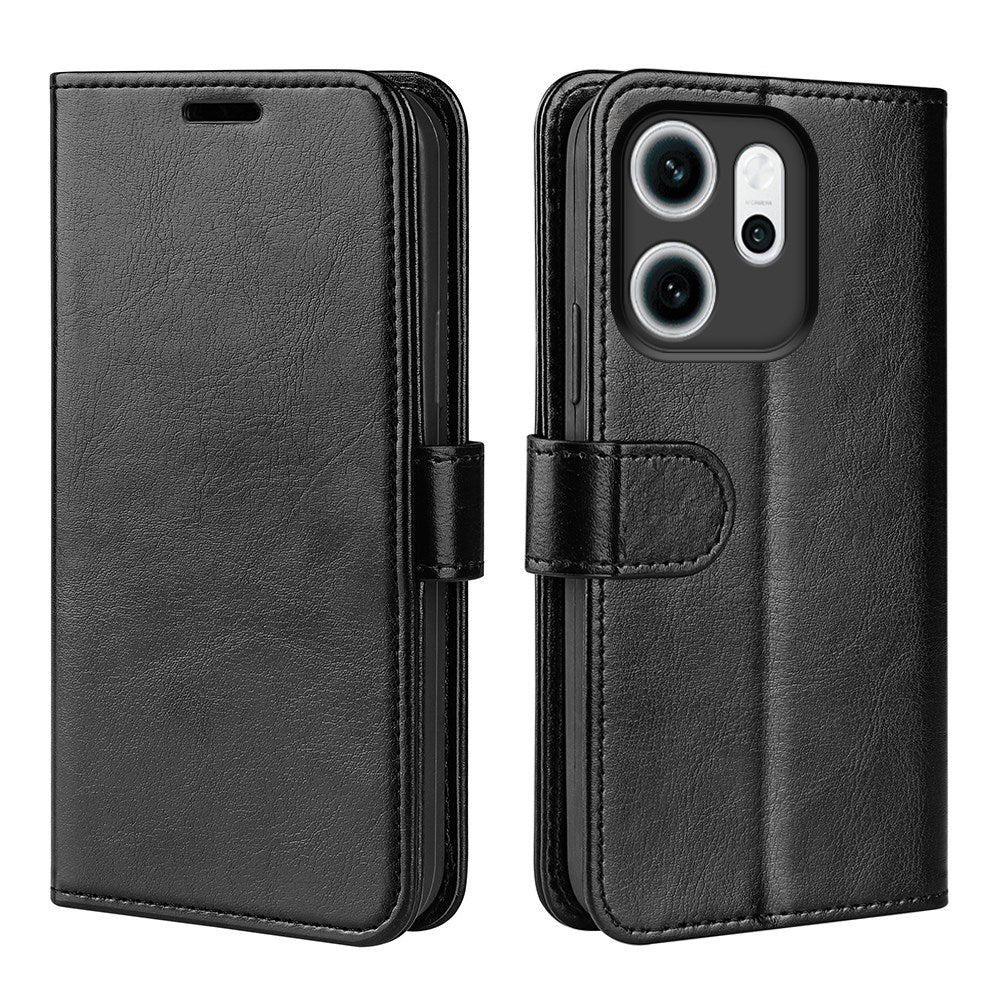Oppo Reno 14 F (5G) EIDERWOOD Konstläder Fodral med Korthållare - Svart