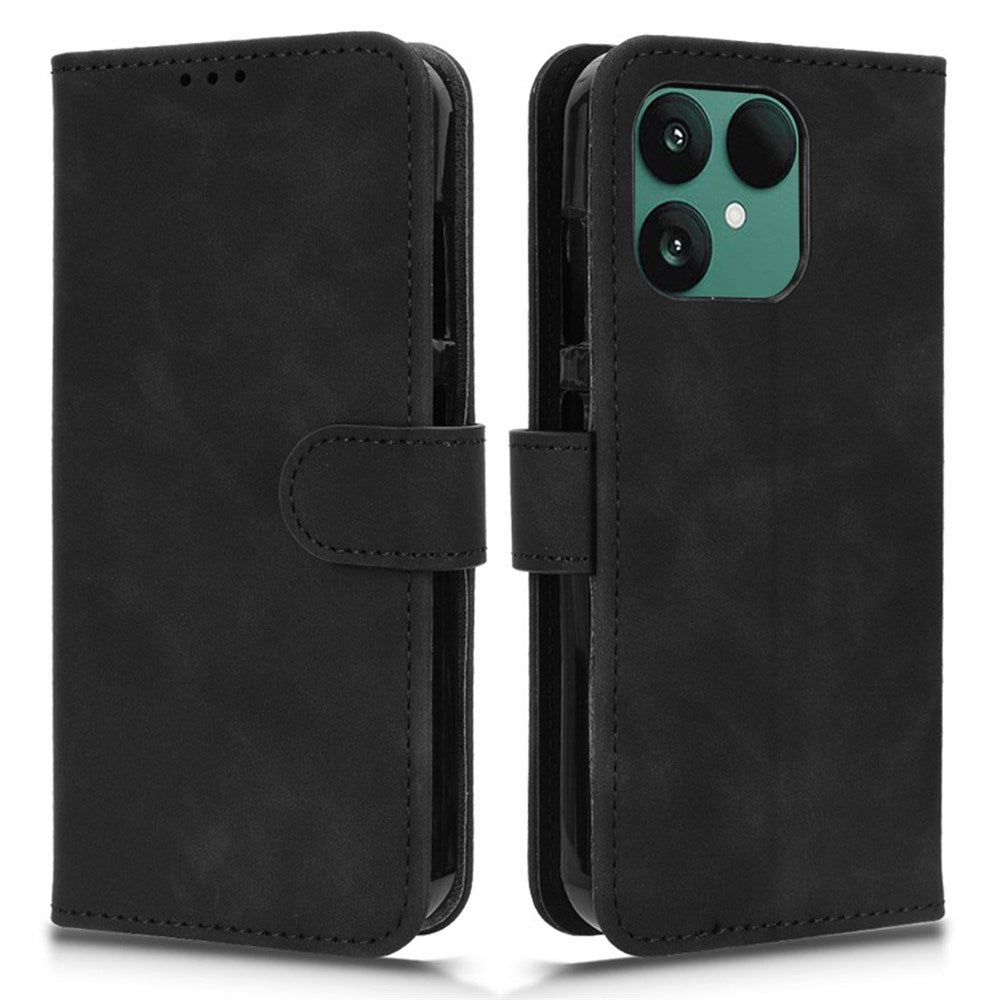 Fairphone 6 EIDERWOOD Konstläder Fodral m. Korthållare & Stativfunktion – Svart