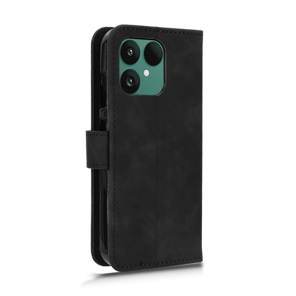 Fairphone 6 EIDERWOOD Konstläder Fodral m. Korthållare & Stativfunktion – Svart