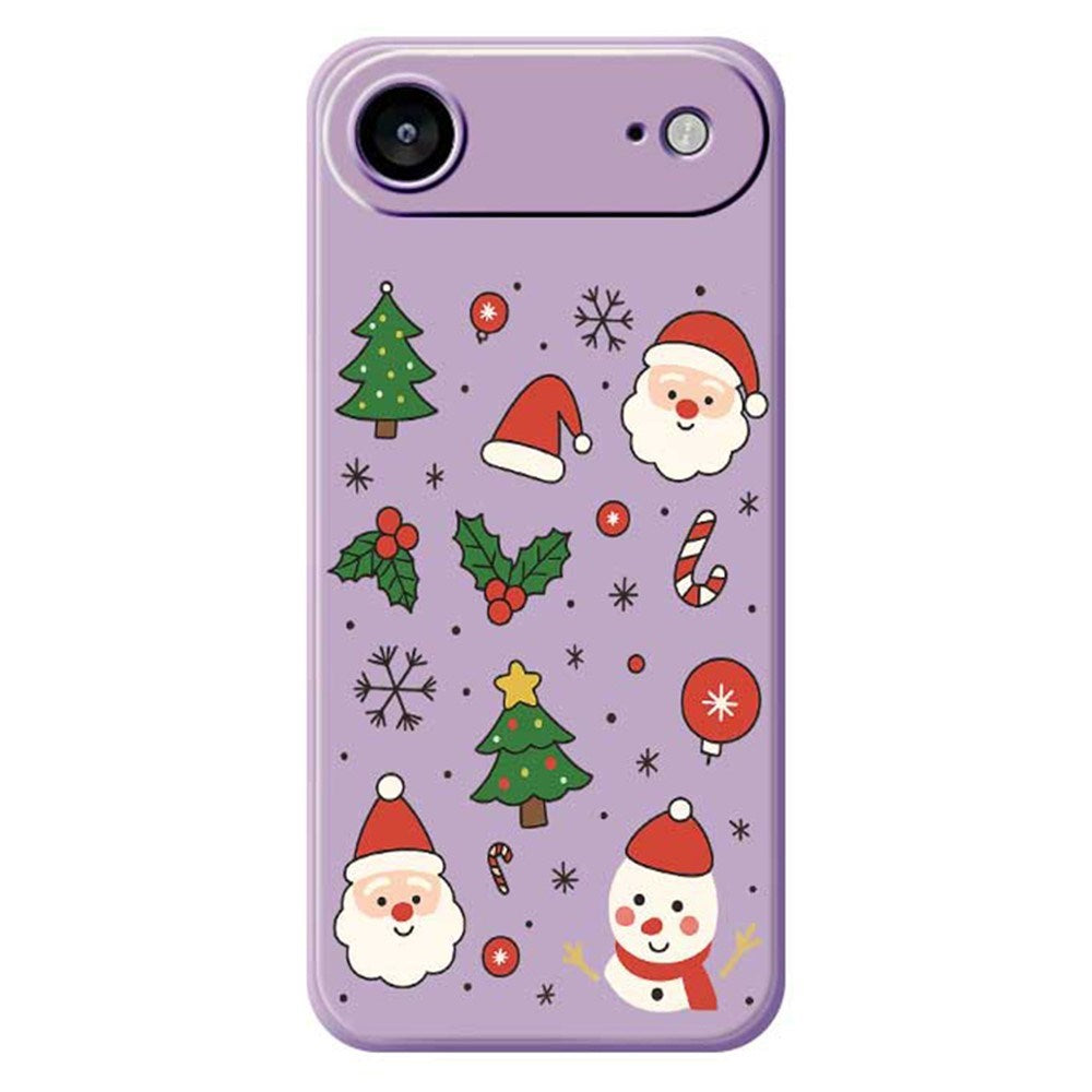 EIDERWOOD iPhone Air Jul Skal - Flexibel Plast - Julmotiv / Lila