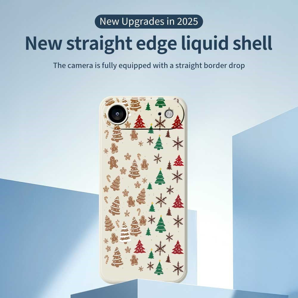 EIDERWOOD iPhone Air Jul Skal - Flexibel Plast - Pepparkaksgubbar & Julgranar / Svart