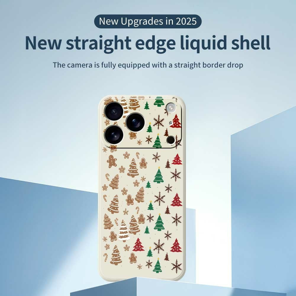 EIDERWOOD iPhone 17 Pro Max Jul Skal - Flexibel Plast - Pepparkaksgubbar & Julgranar / Beige