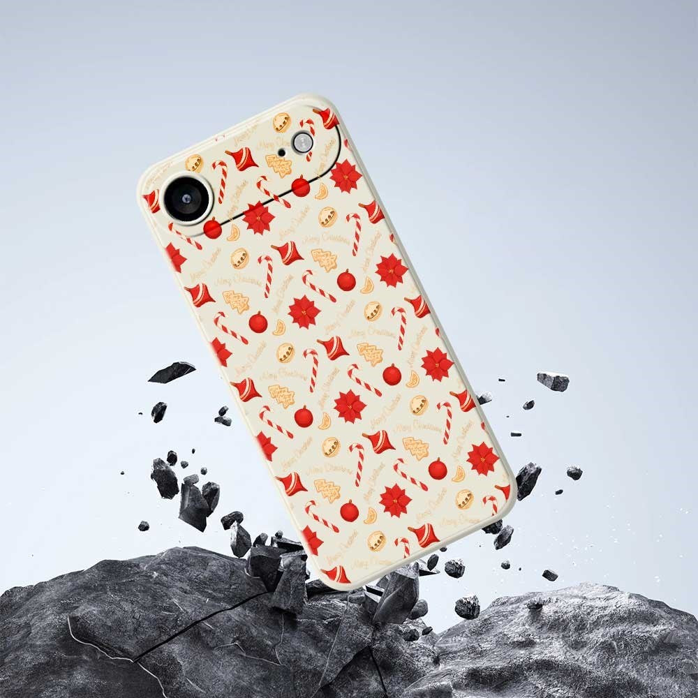 EIDERWOOD iPhone Air Jul Skal - Flexibel Plast - Julgodis / Beige