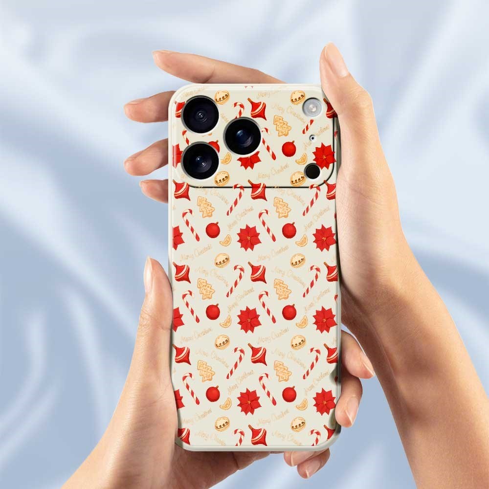 EIDERWOOD iPhone 17 Pro Max Jul Skal - Flexibel Plast - Julgodis / Lila