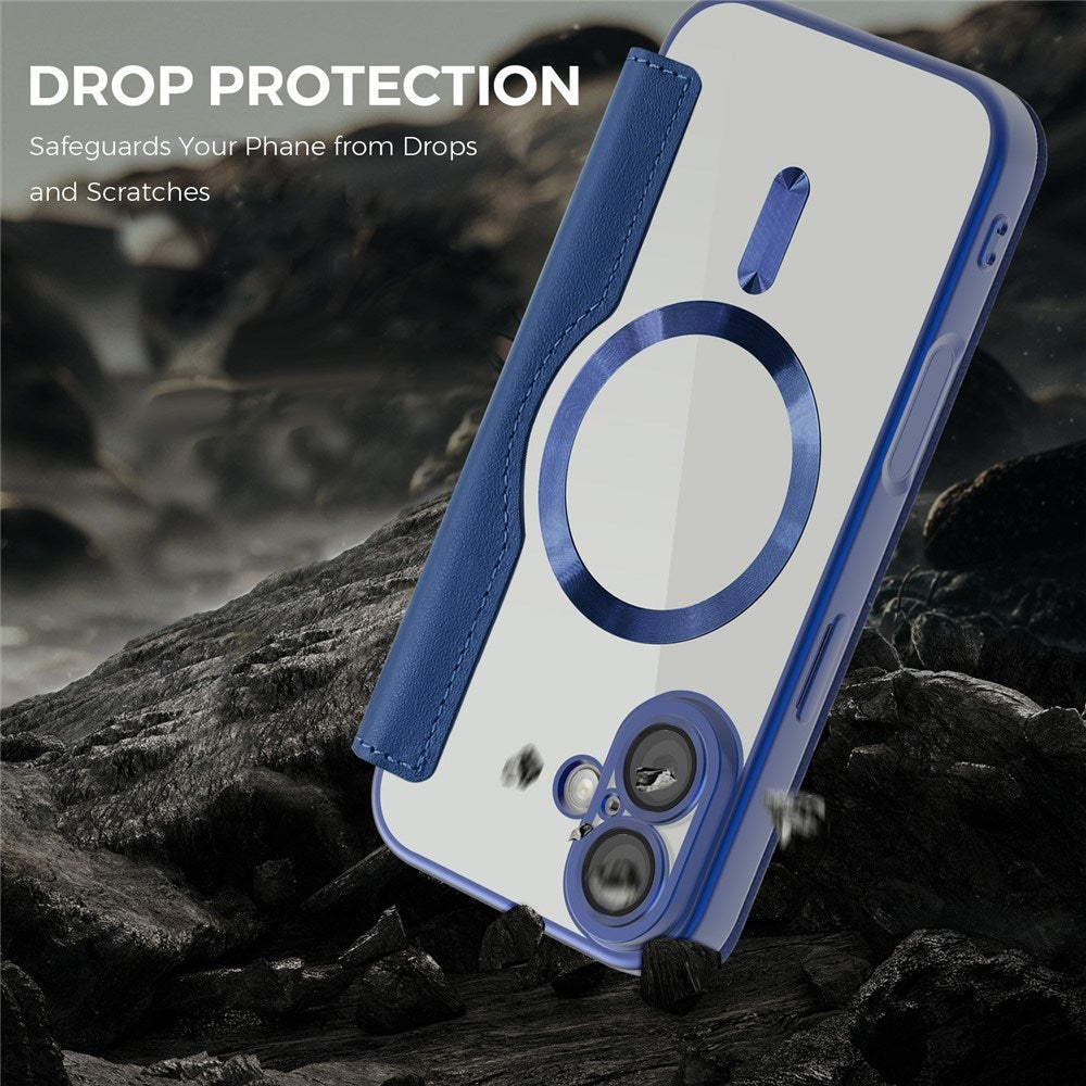 EIDERWOOD iPhone 17 Fodral med Genomskinlig Baksida - MagSafe Kompatibel - Mörkblå