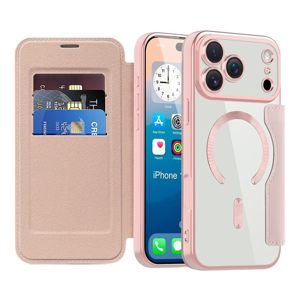 EIDERWOOD iPhone 17 Pro Fodral med Genomskinlig Baksida - MagSafe Kompatibel - Rosa