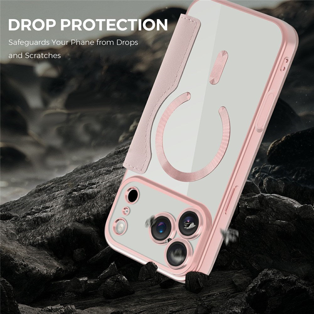EIDERWOOD iPhone 17 Pro Max Fodral med Genomskinlig Baksida - MagSafe Kompatibel - Rosa