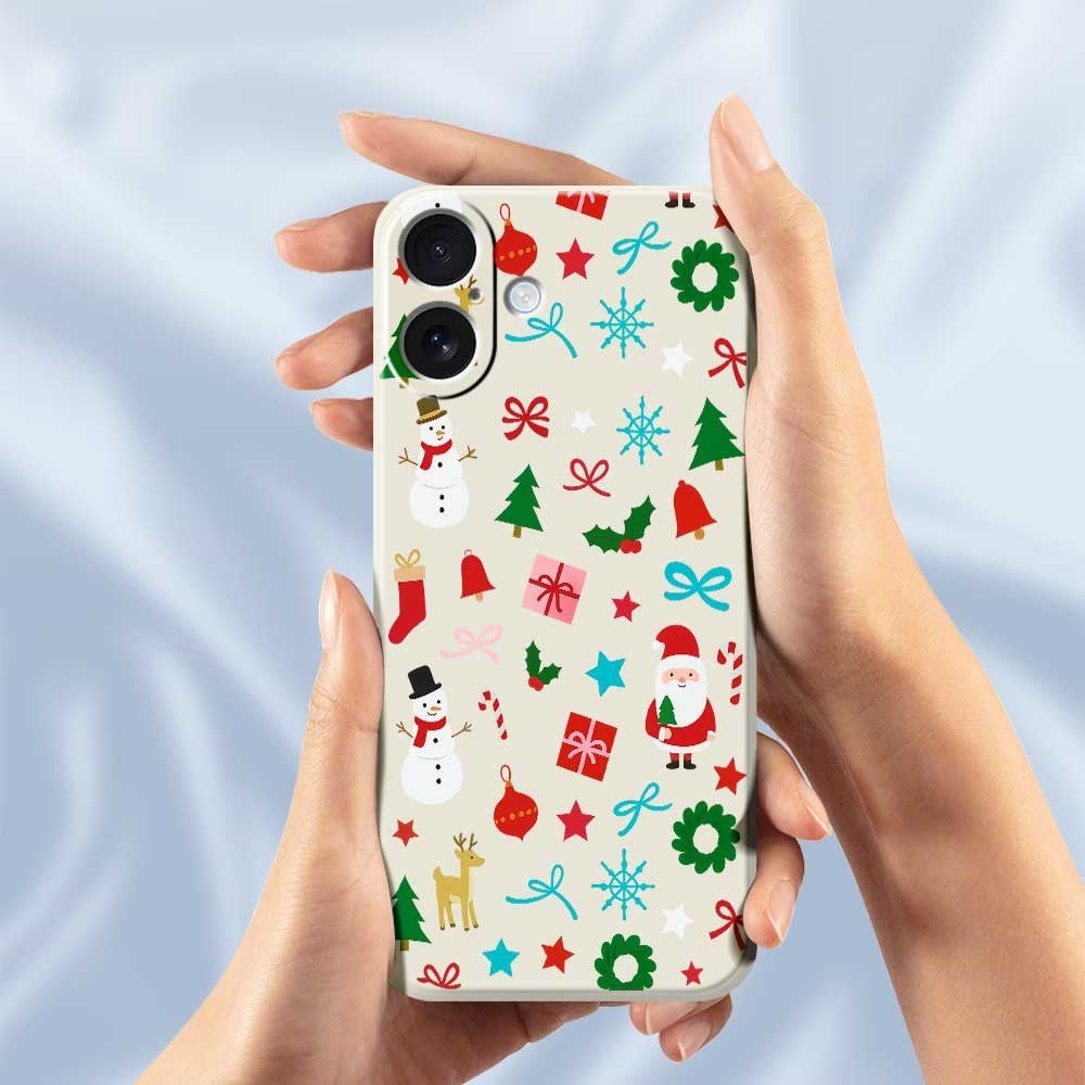 EIDERWOOD iPhone 17 Jul Skal - Flexibel Plast - Juldekorationer / Lila