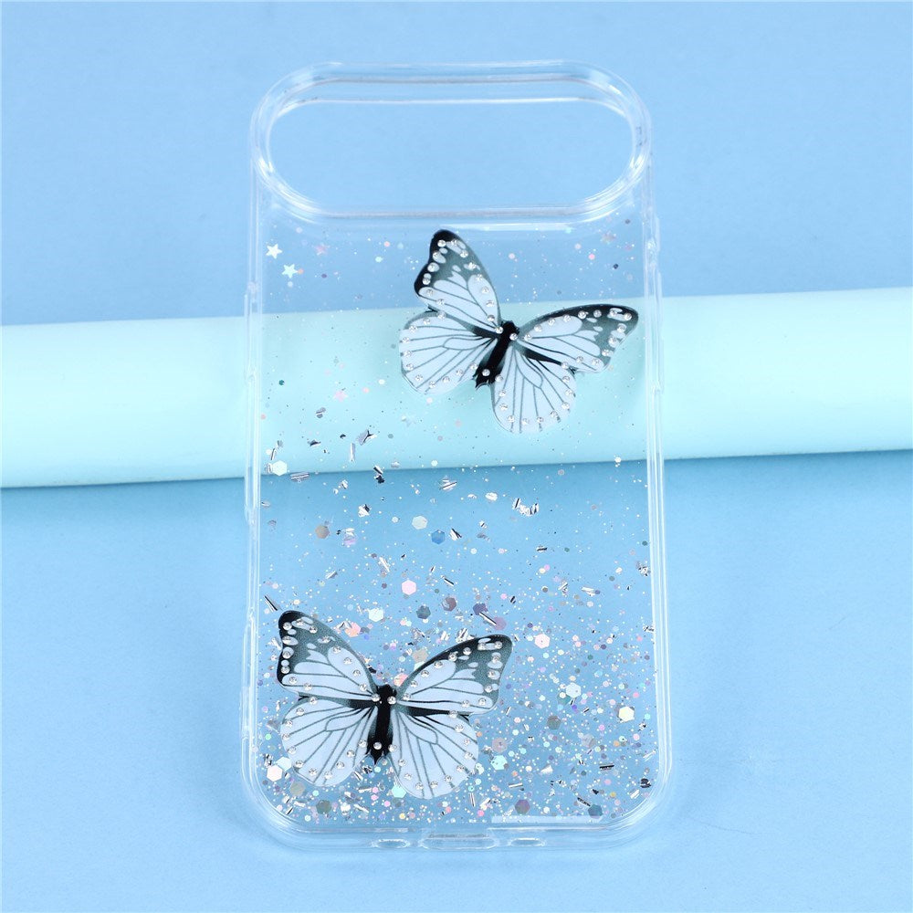 EIDERWOOD iPhone Air Flexibelt Plast Skal med Fjärilar - Genomskinlig