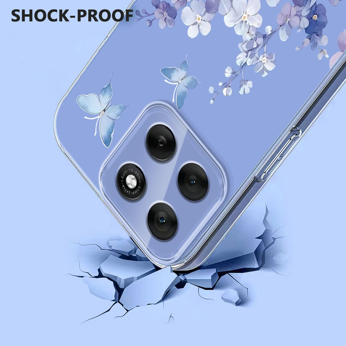 EIDERWOOD Motorola Moto G86 Flexibelt Plast Skal m. Print - Violett