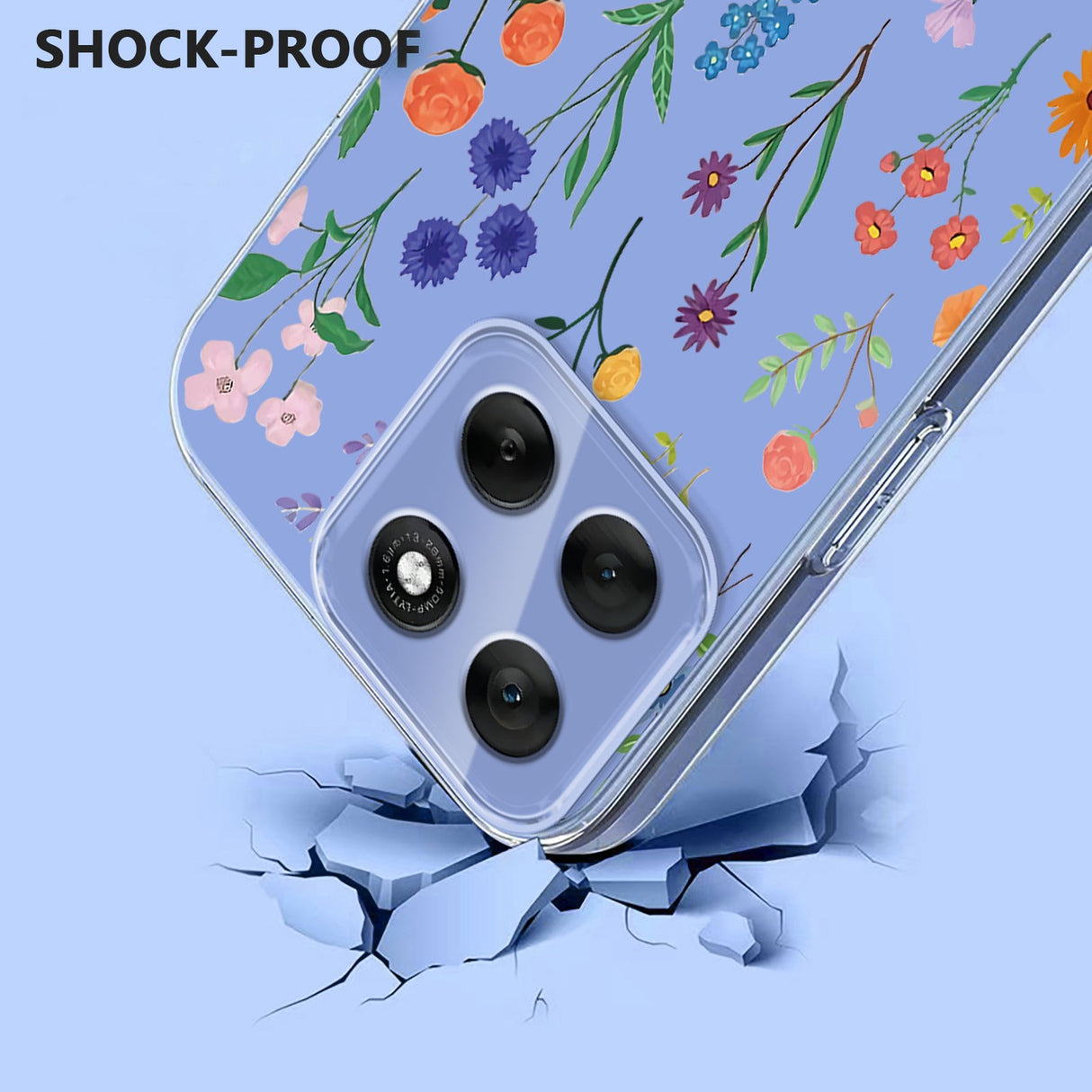 EIDERWOOD Motorola Moto G86 Flexibelt Plast Skal m. Print - Vilda Blommor