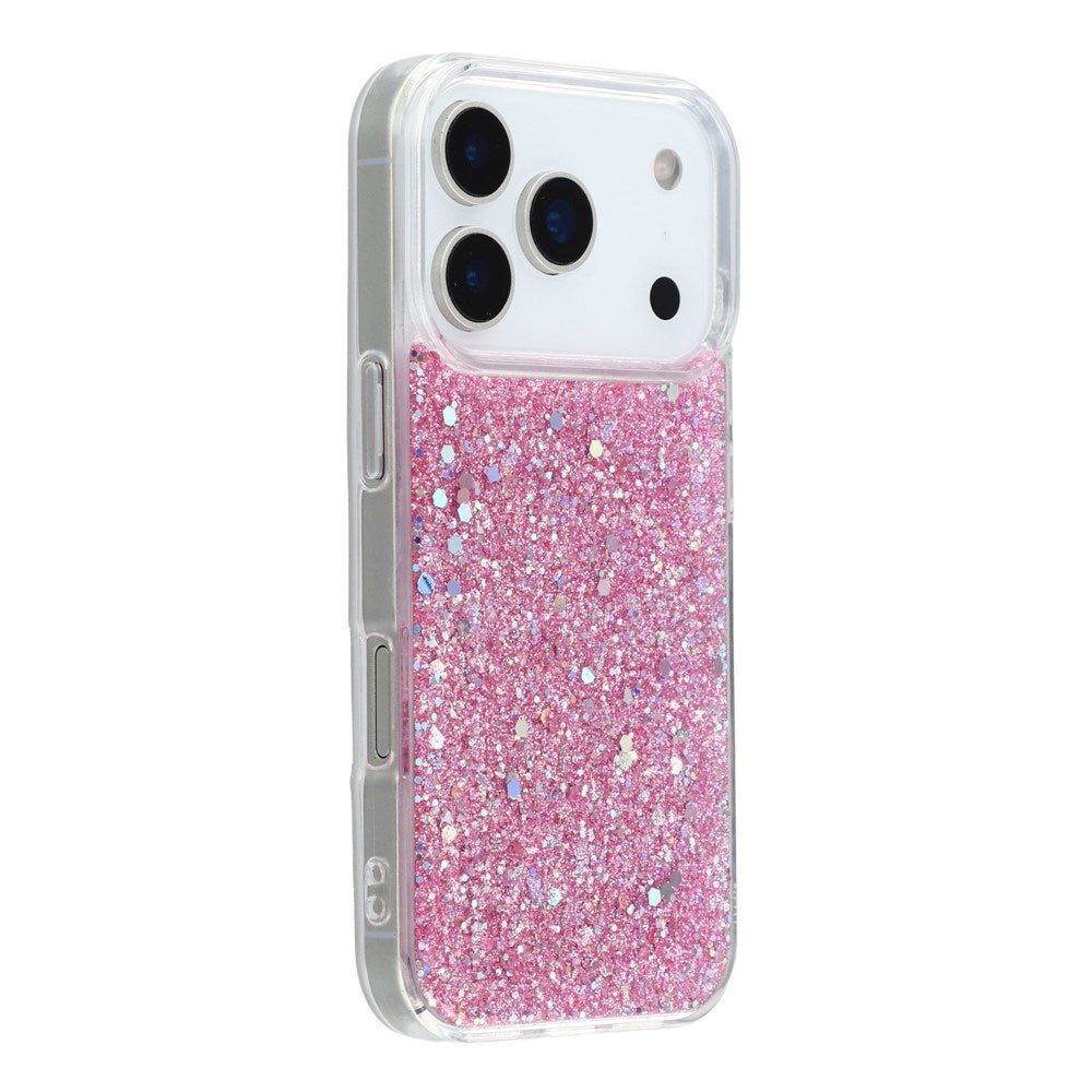 EIDERWOOD iPhone 17 Pro Glitter Skal - Rosa