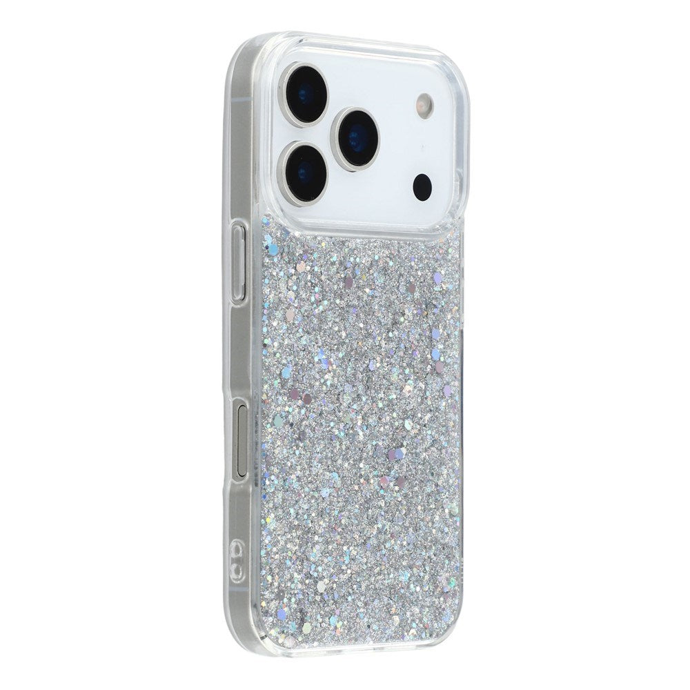 EIDERWOOD iPhone 17 Pro Glitter Skal - Silver