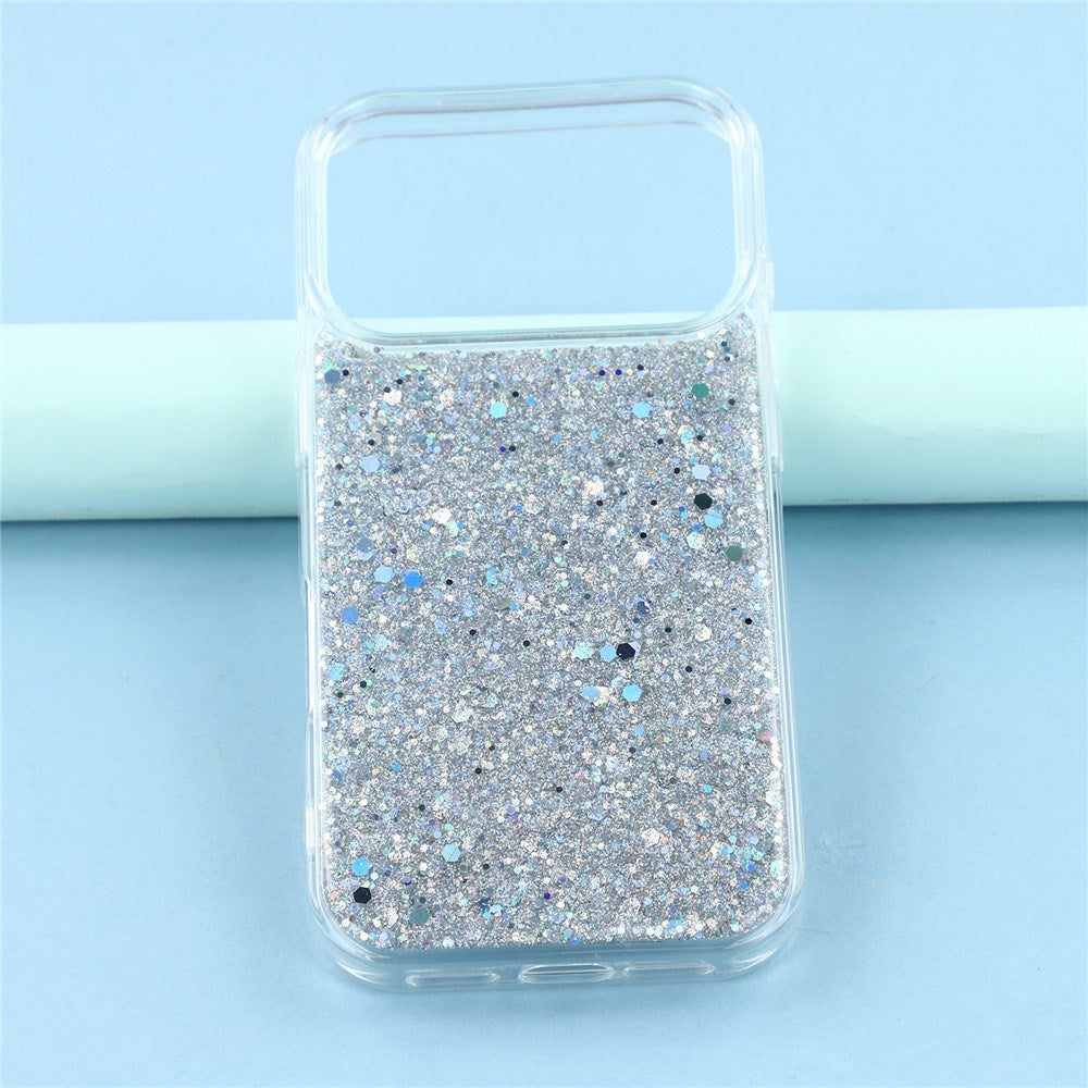 EIDERWOOD iPhone 17 Pro Glitter Skal - Silver