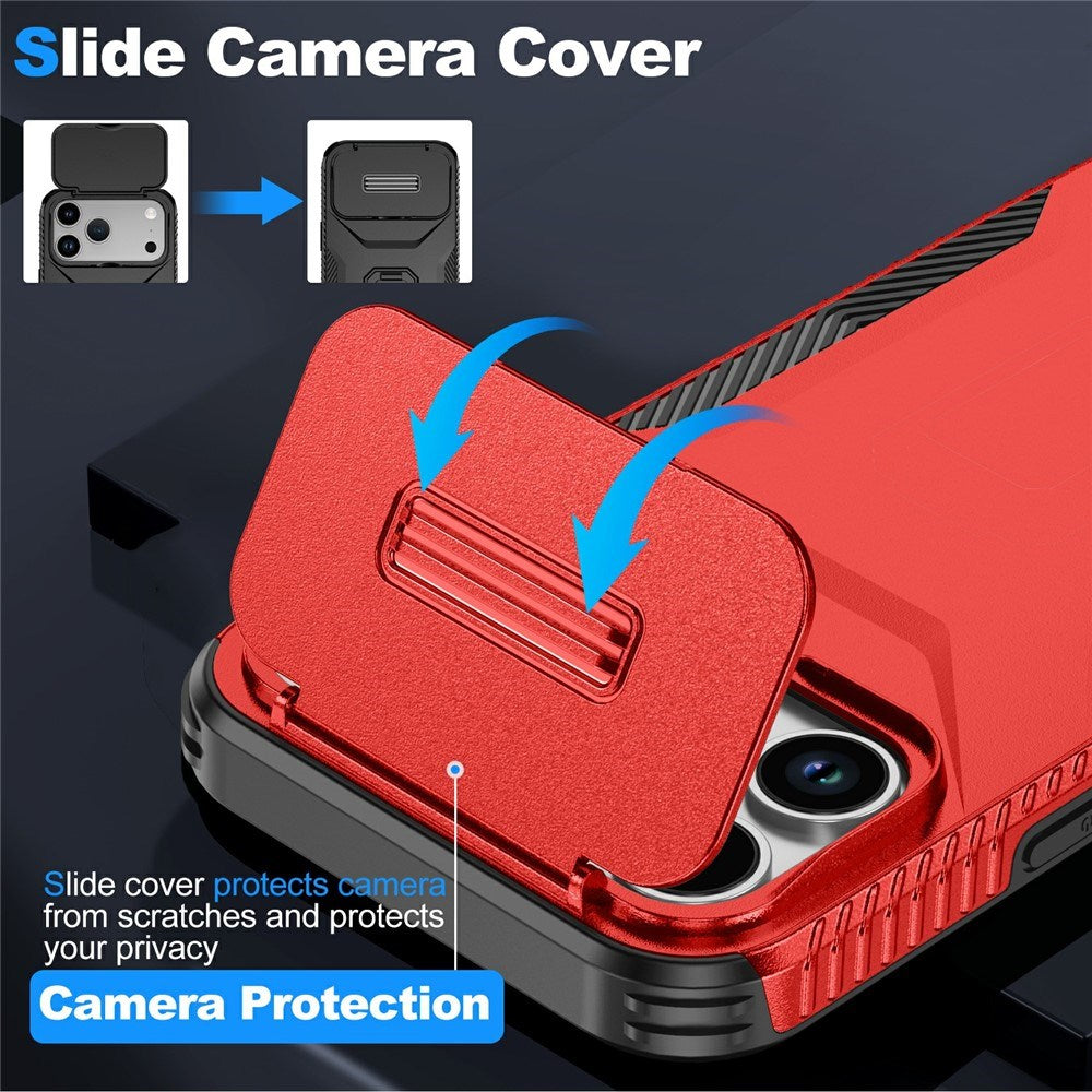 iPhone 18 Pro Max / 17 Pro Max EIDERWOOD Hybrid Plast Skal m. Cam Slider - Röd