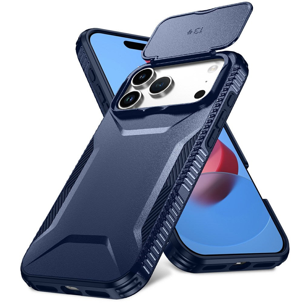 iPhone 18 Pro Max / 17 Pro Max EIDERWOOD Hybrid Plast Skal m. Cam Slider - Blå