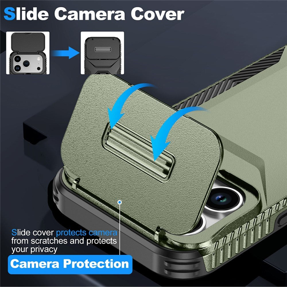 iPhone 18 Pro / 17 Pro EIDERWOOD Hybrid Plast Skal m. Cam Slider - Grön