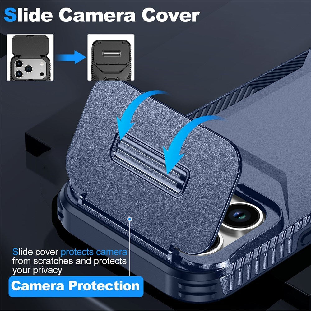 iPhone 18 Pro / 17 Pro EIDERWOOD Hybrid Plast Skal m. Cam Slider - Blå