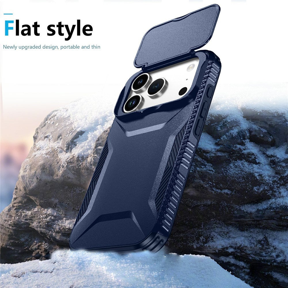iPhone 18 Pro / 17 Pro EIDERWOOD Hybrid Plast Skal m. Cam Slider - Blå