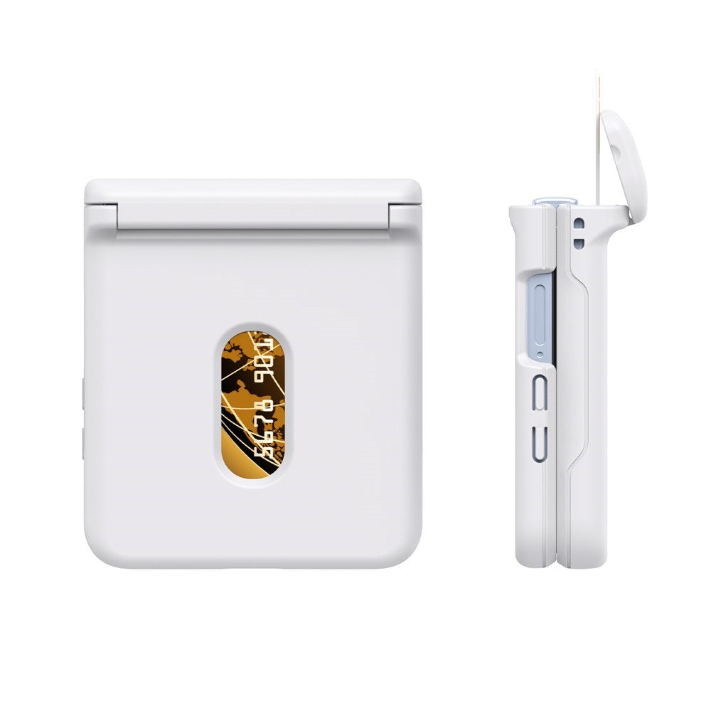 EIDERWOOD Samsung Galaxy Z Flip7 FE / Flip6 Hårt Plast Skal m. Korthållare - Vit