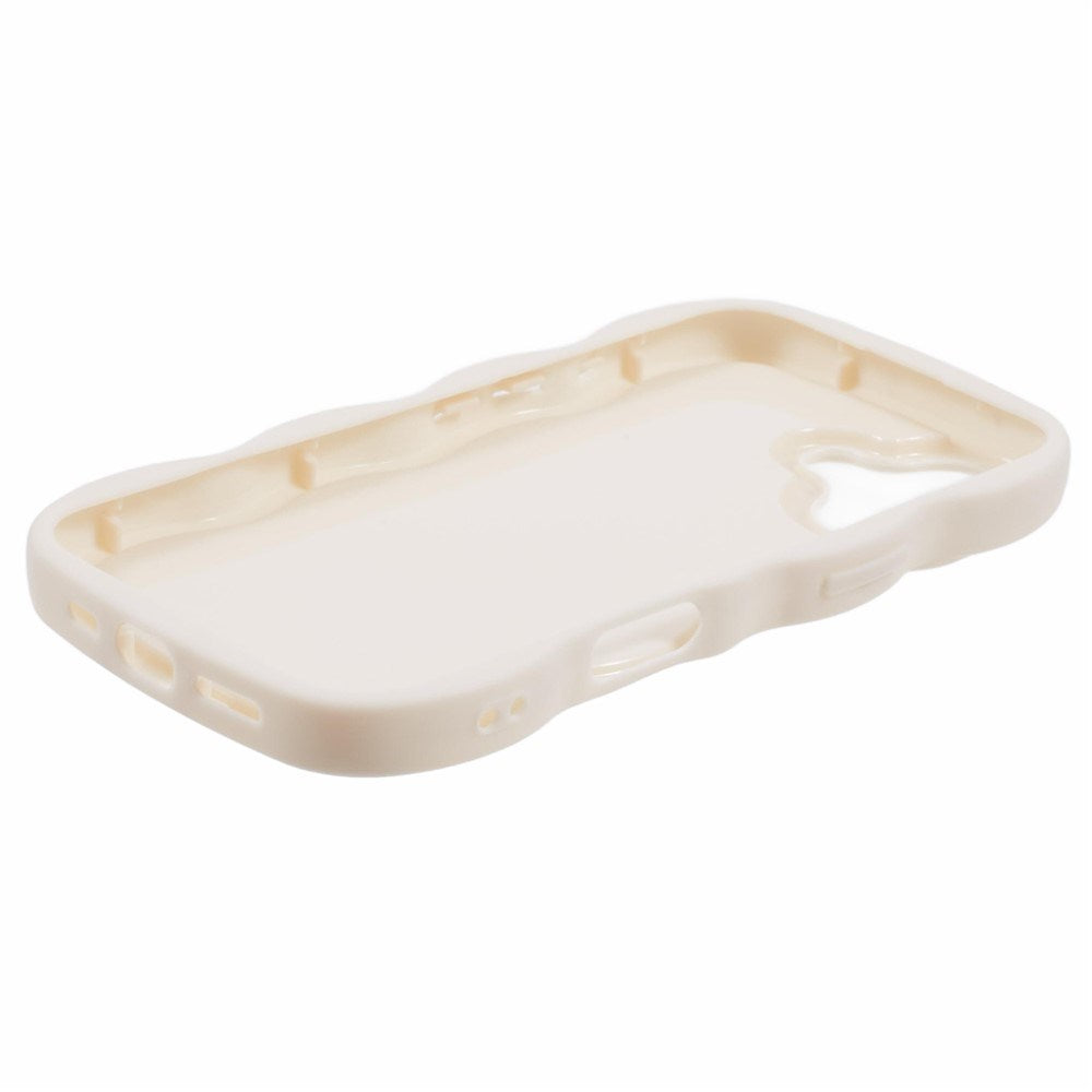 EIDERWOOD iPhone 17 Flexibelt Plast Wavy Skal - Vit