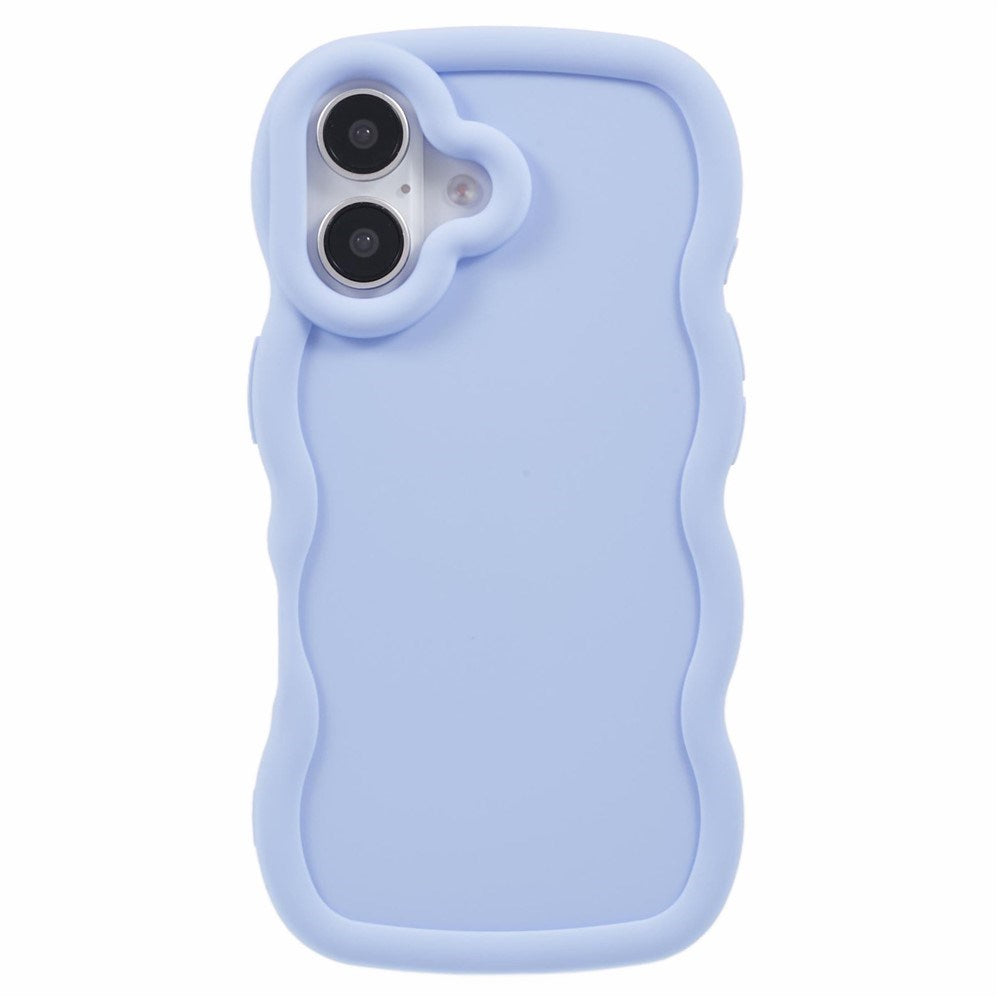 EIDERWOOD iPhone 17 Flexibelt Plast Wavy Skal - Lila