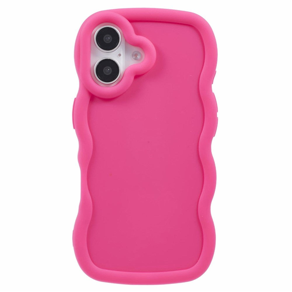 EIDERWOOD iPhone 17 Flexibelt Plast Wavy Skal - Pink