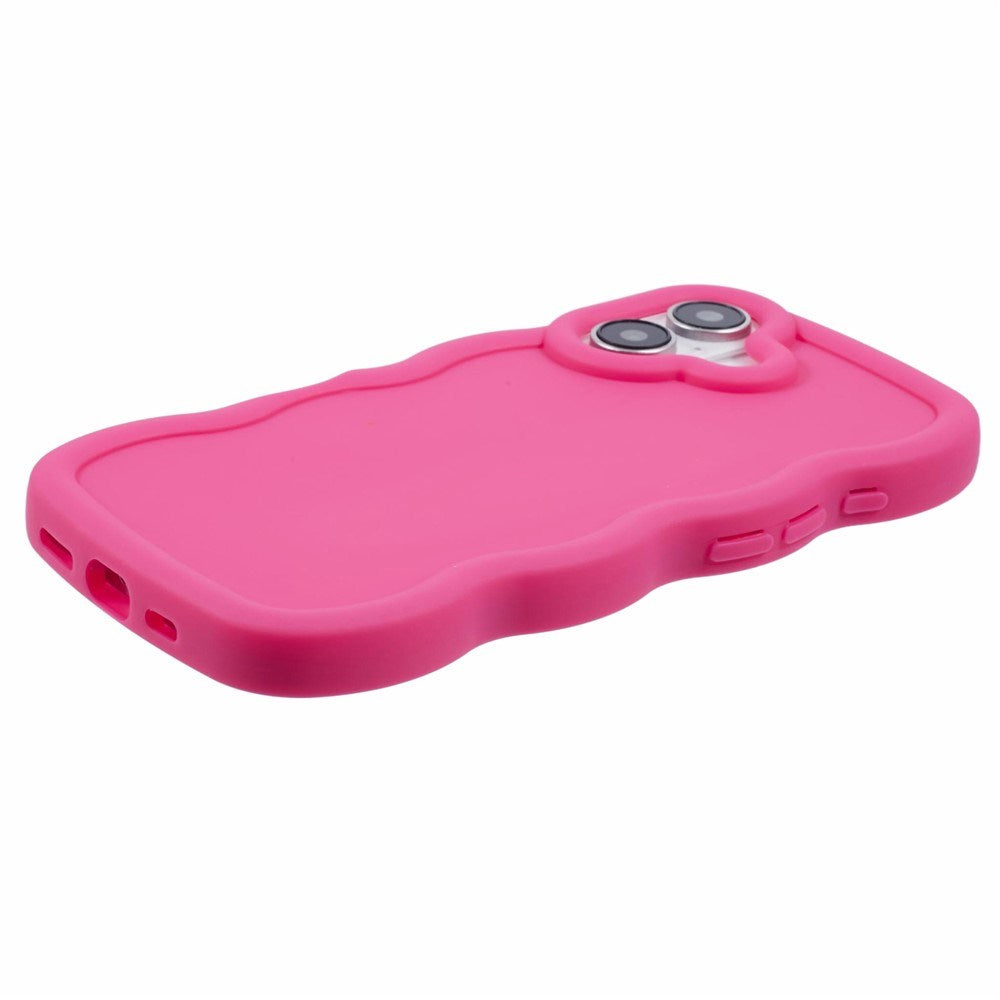 EIDERWOOD iPhone 17 Flexibelt Plast Wavy Skal - Pink