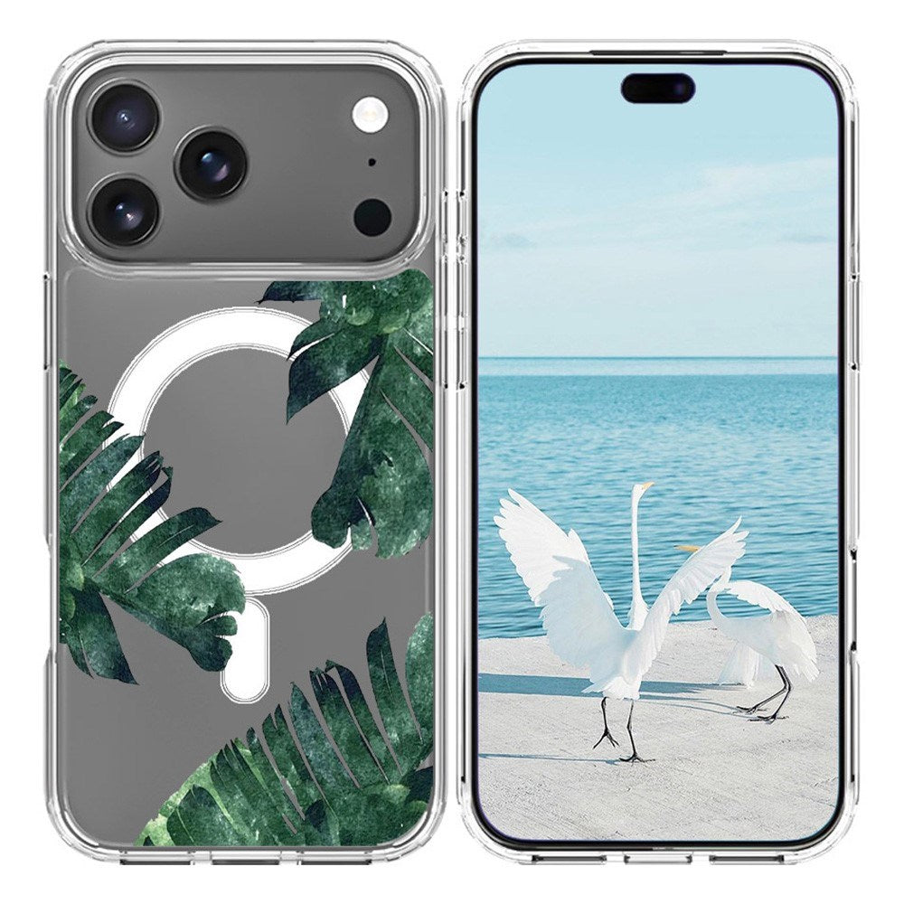 EIDERWOOD iPhone 17 Pro Max Hybrid Plast Skal - MagSafe-kompatibelt - Djungelblad