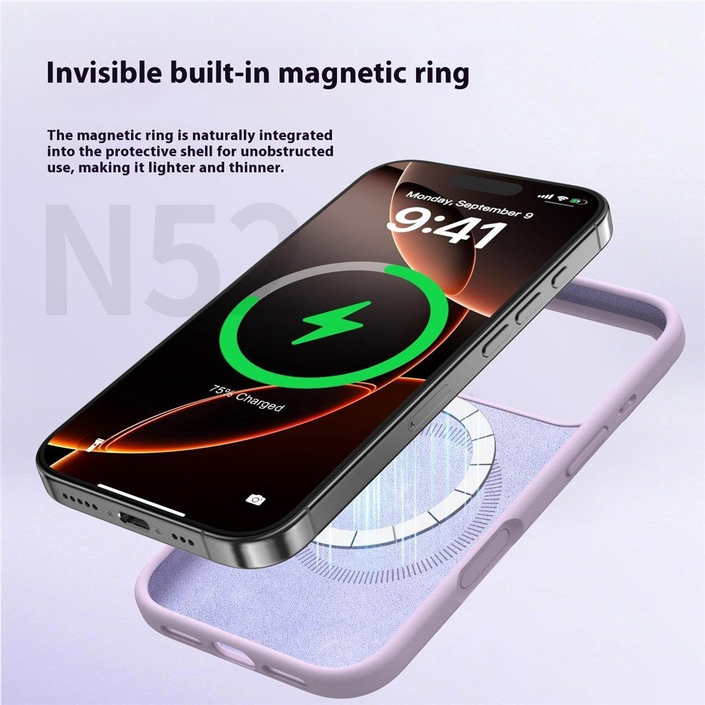 iPhone 17 Pro Max 2-i-1 Silikon- och Hård Plast Skal - MagSafe-kompatibelt - Svart