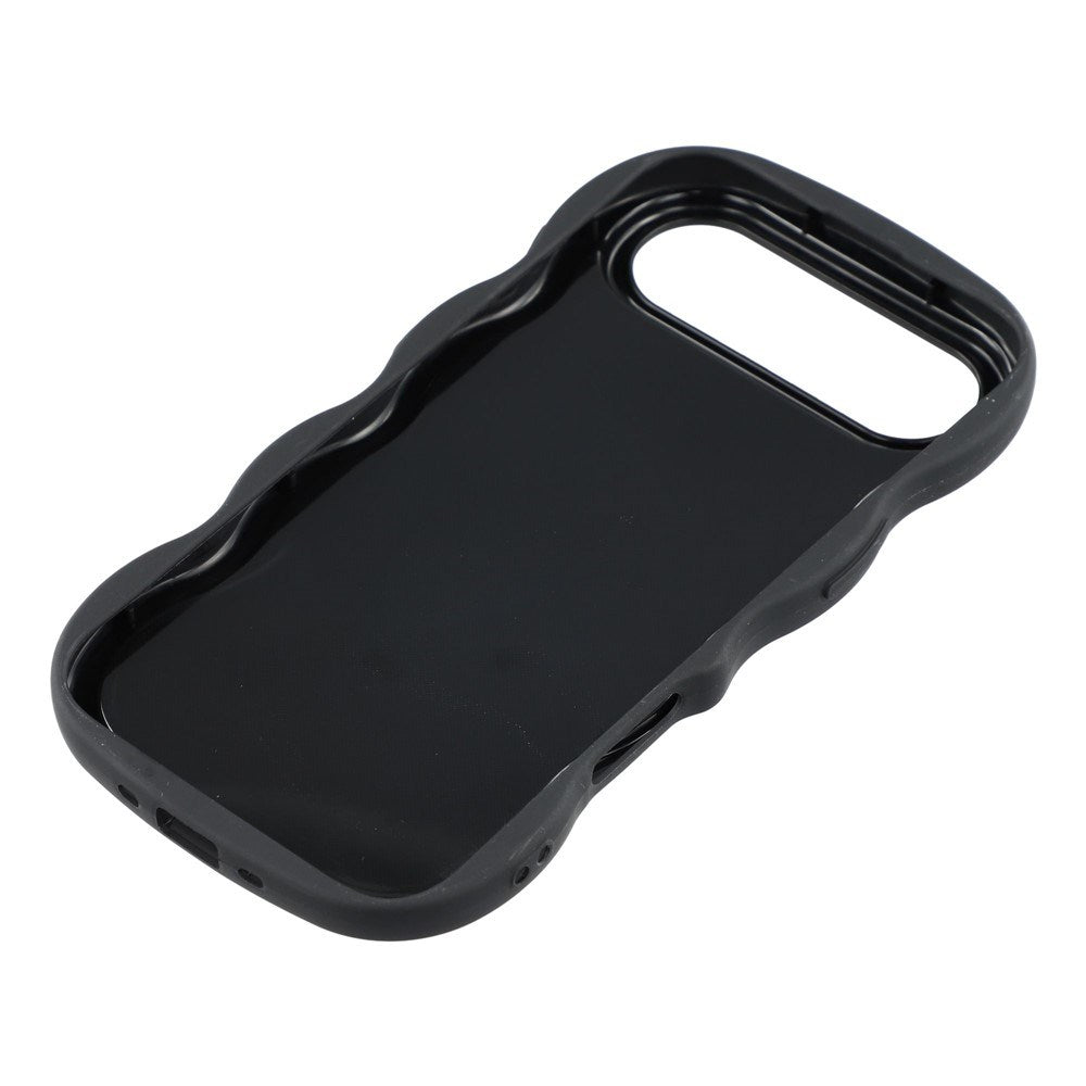 EIDERWOOD iPhone Air Flexibelt Plast Wavy Skal - Svart