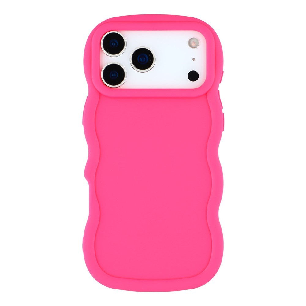EIDERWOOD iPhone 17 Pro Max Flexibelt Plast Wavy Skal - Pink