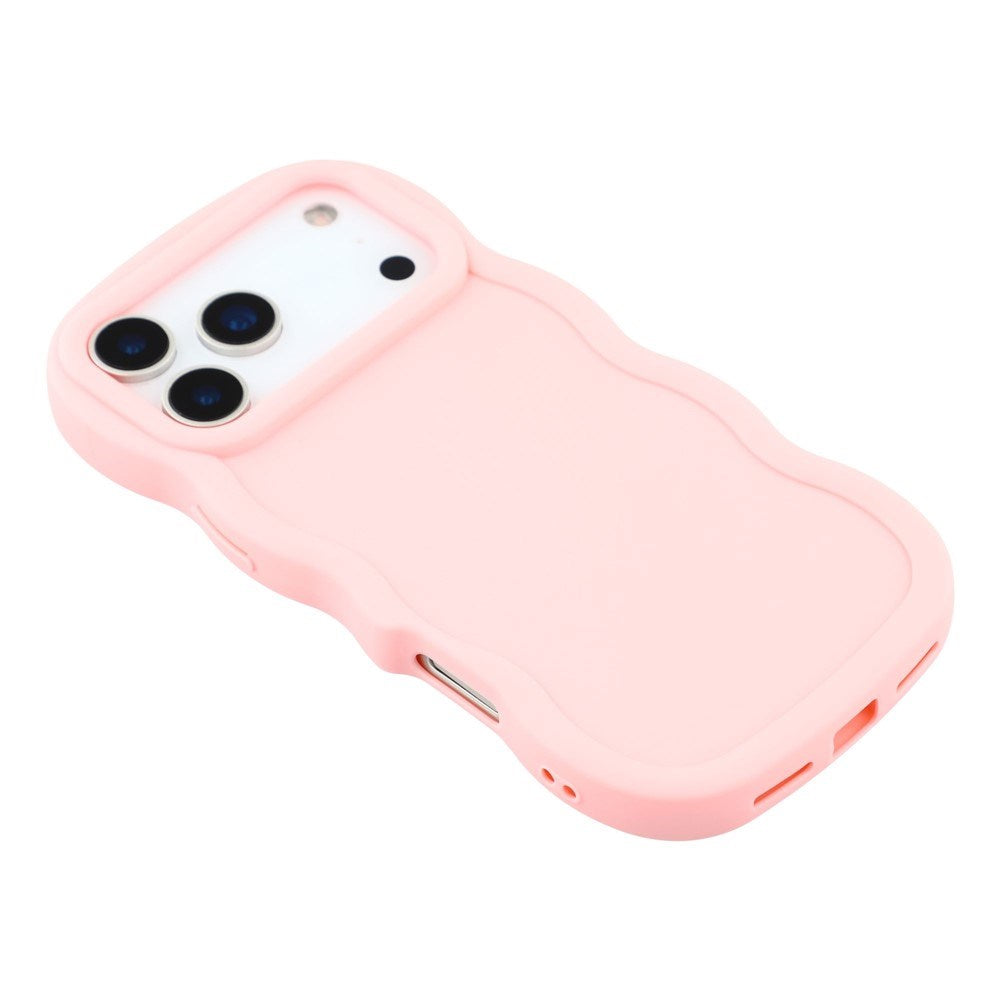 EIDERWOOD iPhone 17 Pro Flexibelt Plast Wavy Skal - Rosa