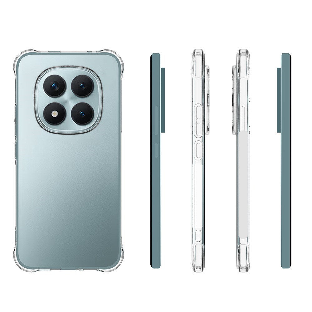 Xiaomi Redmi Note 15 Pro+ (Plus) / Poco M8 Pro (5G) EIDERWOOD Flexibelt Plastskal med Förstärkta Hörn - Genomskinlig
