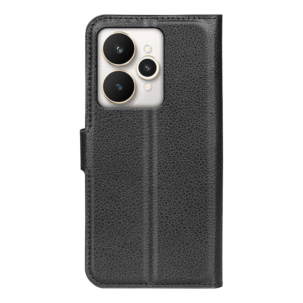 Realme 15 EIDERWOOD Konstläder Fodral med Korthållare & Ställfunktion - Svart