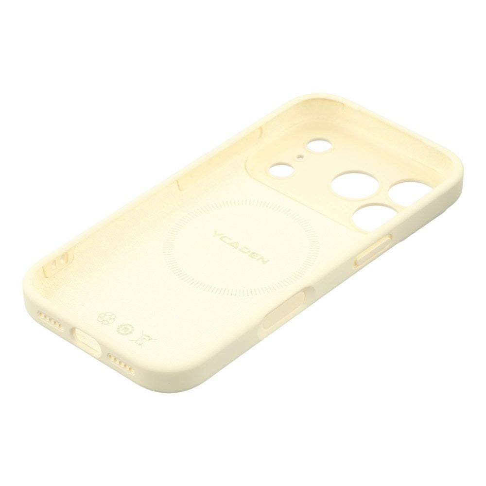 EIDERWOOD iPhone 17 Pro Flexibelt Plast Skal med Fodrad Insida - MagSafe Kompatibelt - Beige